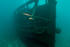The bow of s/s Eber Ward - Lake Michigan, USA